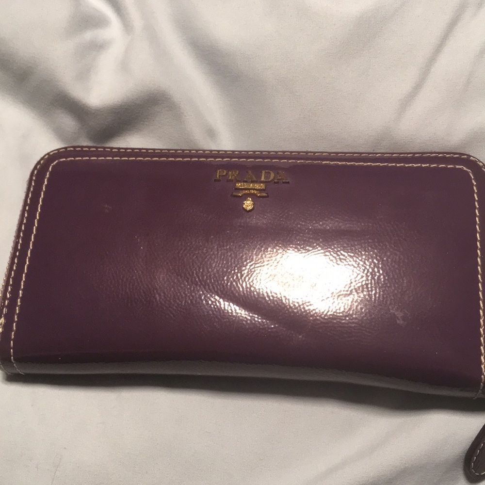 Prada zip wallet